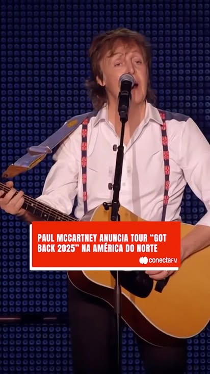Sir Paul McCartney está de volta! 🎶

A turnê "Got Back 2025" leva o lendário Paul McCartney de volta à América do Norte a partir de 29 de setembro! Serão 19 shows em 16 cidades, incluindo paradas inéditas em Albuquerque e Palm Desert.

A tour começa na Califórnia e termina em Chicago nos dias 24 e 25 de novembro.

#conectafm #paulmccartney #turnê