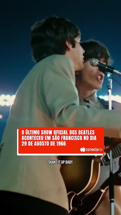 ✨ Há 59 anos, em 29 de agosto de 1966, os Beatles subiam ao palco do Candlestick Park, em São Francisco, para aquele que seria seu último show oficial ao vivo. 🎶💿 

#TheBeatles #ConectaFM